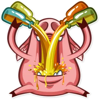 Pete The Pig telegram stickers