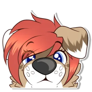 🥺 3c760ca8 Furry, Cachorro, Desenho animado, Animal, Fofo whatsapp sticker