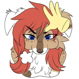 😤 3e1ad4a9 Furry, Animal, Cachorro, Desenho animado, Personagem, Adesivo whatsapp sticker