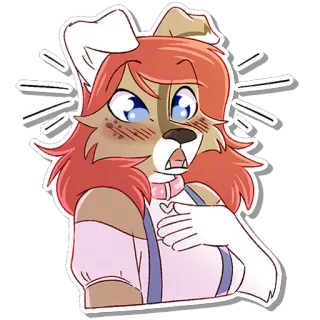 😳 5c8e4097 Furry, Cachorro, Anime, Adesivo, Fofo, Antropomórfico whatsapp sticker