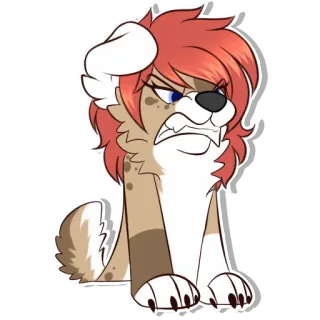 😡 66a34e3d Desenho animado, Cachorro, Furry, Bravo, Animal, Adesivo whatsapp sticker