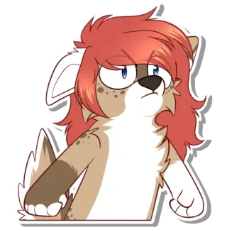 😡 908b40f3 Furry, Antropomórfico, Animal, Desenho animado, Adesivo whatsapp sticker