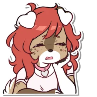😩 90c1dc52 cão, anime, fofo, adesivo, desenho animado whatsapp sticker
