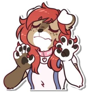 👌 a3d315f7 cachorro, antro, furry, personagem, animal, fofo whatsapp sticker