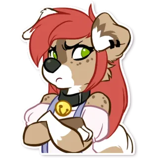 😠 bc13a35f Furry, Desenho animado, Antropomórfico, Adesivo, Feminino, Fofo whatsapp sticker