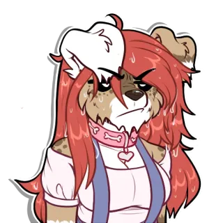 😐 bdf57e85 Furry, Cachorro, Anthro, Desenho animado, Personagem whatsapp sticker