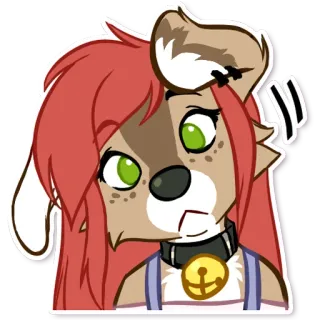 🤔 c00bfcb4 Furry, Personagem, Veado, Adesivo, Desenho animado, Confuso whatsapp sticker