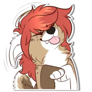 ☺️ de08364d Furry, Cachorro, Desenho animado, Fofo, Antropomórfico, Animal, Adesivo whatsapp sticker