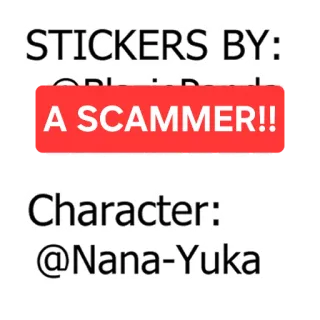 ✏️ f8ea93f5 A SCAMMER!! whatsapp sticker