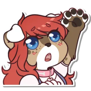 😍 fe0ad75f cachorro, peludo, antro, desenho animado whatsapp sticker