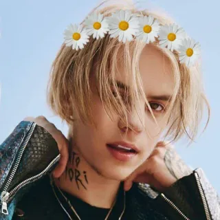 🌝 323cf1d3 persona, fiori, celebrità, uomo whatsapp sticker