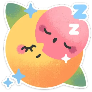 😴 15a5efed luna, sonno, carino, pesca, dormire, z, sogni d'oro telegram sticker