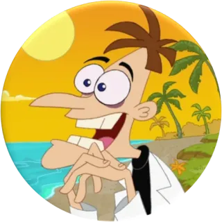 Phineas & Ferb @Stickersey whatsapp stickers