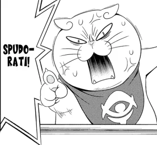 🔞 28211597 SPUDORATI! kot, zły, krzyczący, kreskówka, anime, manga telegram sticker