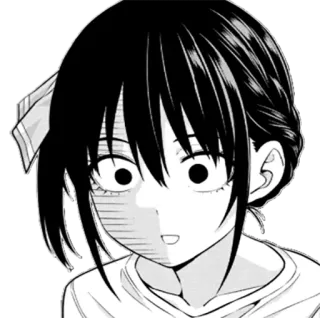😮 42839faf Anime, Manga, Dziewczyna, Zszokowana, Zaskoczona telegram sticker