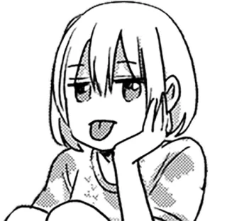 😝 550d7d5b Anime, Manga, Kreskówka, Dziewczyna, Wyraz, Słodkie telegram sticker
