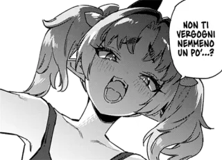 😈 9f48554d NON TI VERGOGNI NEMMENO UN PO'…? Anime, Diabeł, Manga, Dziewczyna, Pytanie telegram sticker