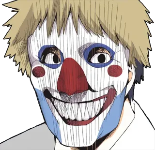 🤡 acb51763 klaun, straszny, maska, przerażający, horror, malowanie twarzy telegram sticker