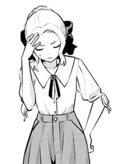 🙈 c17251da Anime, Manga, Dziewczyna, Zmartwiona, Stres, Postać telegram sticker