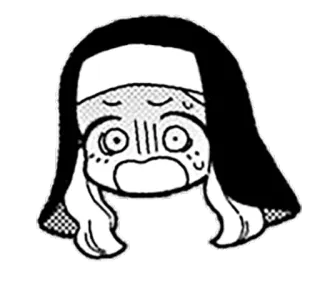 😨 c1c31e71 anime, manga, postać, przestraszony, zszokowany, słodki telegram sticker