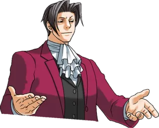 Phoenix Wright whatsapp stickers