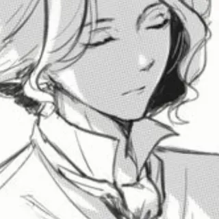 📷 1fc53855 Mann, Gesicht, Porträt, Zeichnung, Monochrom, Illustration telegram sticker