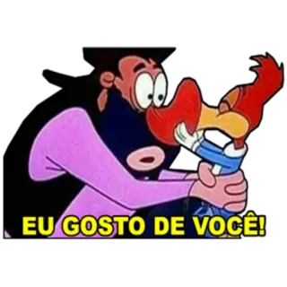 😘 5e05be13 EU GOSTO DE VOCÊ! 만화, 애정, 우정, 사랑, 애니메이션 telegram sticker