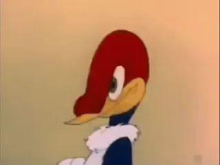 💃 65560b45 Woody Woodpecker Cartoon, Vogel, Specht, Klassieke animatie, Grappig telegram sticker