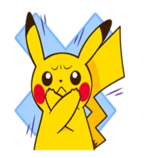 ❌ 9aa4b353 Pikachu Pokemon pikachu, pokemon, anime, shocked, cartoon, yellow whatsapp sticker