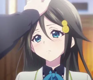 🙇‍♀ 48a0fd09 อนิเมะ, ตัวละคร, ผู้หญิง, ลูบหัว, น่ารัก telegram sticker