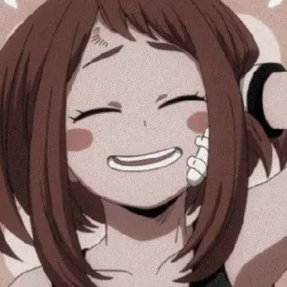 😄 571be86e Ochaco Uraraka My Hero Academia Anime, Ochaco Uraraka, My Hero Academia, Lindo, Chica, Personaje telegram sticker