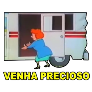 💍 1ff44cd0 VENHA PRECIOSO cartone animato, donna, traduzione, prezioso, vieni qui whatsapp sticker