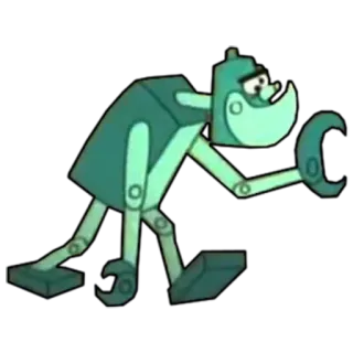 🤖 20759c57 robot, cartone animato, meccanico, animazione, chiave inglese, cyborg whatsapp sticker