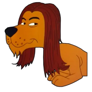 🦁 234d1568 cane, cartone animato, animale, animale domestico, divertente, personaggio whatsapp sticker