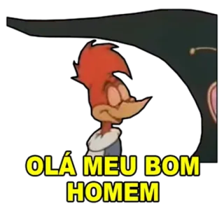 😁 5e6c53b1 Woody Woodpecker OLÁ MEU BOM
HOMEM cartone animato, picchio, ciao, uomo, saluto whatsapp sticker