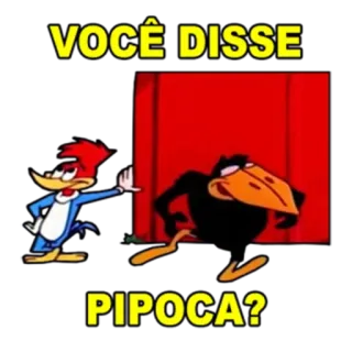 🍿 ed0b13dd Woody Woodpecker VOCÊ DISSE
PIPOCA? Cartone animato, Woody Woodpecker, Hai detto, Popcorn, Uccello, Divertente whatsapp sticker