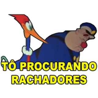 👨‍✈️ ef142d3e Woody Woodpecker TÔ PROCURANDO RACHADORES Picchiarello, Cartone animato, Uccello, Poliziotto, Ricerca, Meme whatsapp sticker