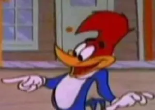 🤣 85bf250a Woody Woodpecker Cartoon, Woody Woodpecker, Klassische Animation, Lustiger Vogel, Zeichentrickfigur telegram sticker