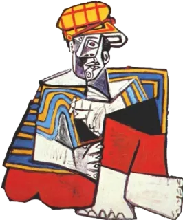 🙁 0e0c8100 cubismo, arte, pintura, abstrato, obra de arte, arte moderna, retrato telegram sticker