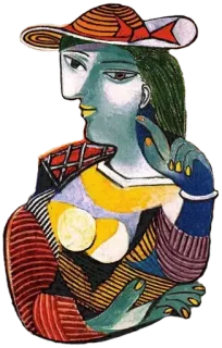 🙁 333cdb3f Cubismo, Arte, Retrato, Abstrato, Pintura, Arte moderna telegram sticker