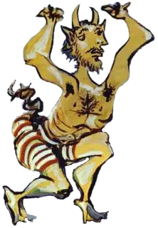 🙁 796018ee diabo, demônio, sátira, humor, desenho animado, criatura mítica telegram sticker