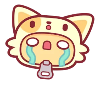 😭 5986abaa płacz, smutny, kot, zwierzę, kreskówka, emocjonalny, zrozpaczony telegram sticker