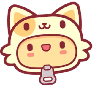 😃 945213d6 słodkie, kawaii, kot, postać, maskotka, naklejka telegram sticker