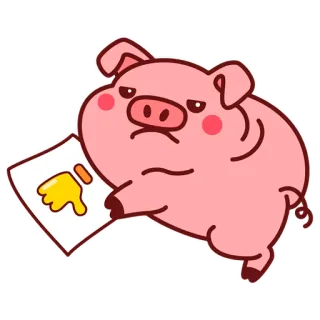 Pig Valera @Pig_and_friends / @Mari_Deinos whatsapp stickers