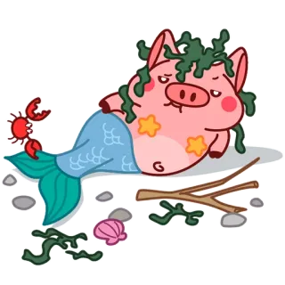 Pig Valera @Pig_and_friends / @Mari_Deinos telegram stickers