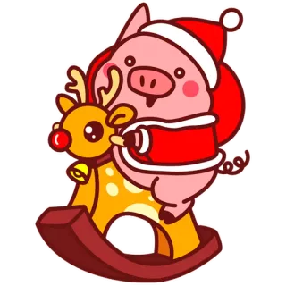 Pig Valera @Pig_and_friends / @Mari_Deinos whatsapp stickers