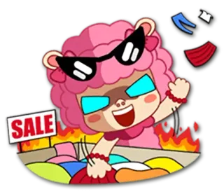 👖 05ff1b45 SALE 促销, 购物, 卡通, 可爱, 衣服, 折扣, 优惠 telegram sticker