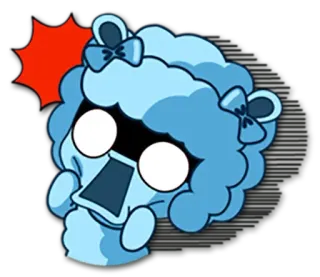 😨 87e1b471 卡通, 角色, 可爱, 幽灵, 惊讶, 震惊 telegram sticker