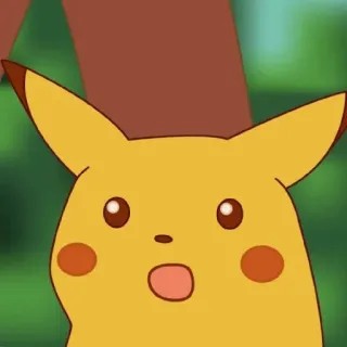 😮 59ff9cb9 Pikachu Pokemon Pikachu, Pokemon, sốc, ngạc nhiên, anime, hoạt hình, dễ thương telegram sticker