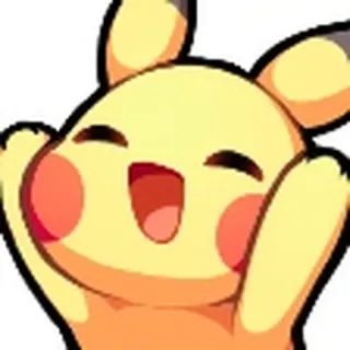 😄 b218a3db Pikachu pokemon, pikachu, cartoni animati, carino, felice, anime telegram sticker
